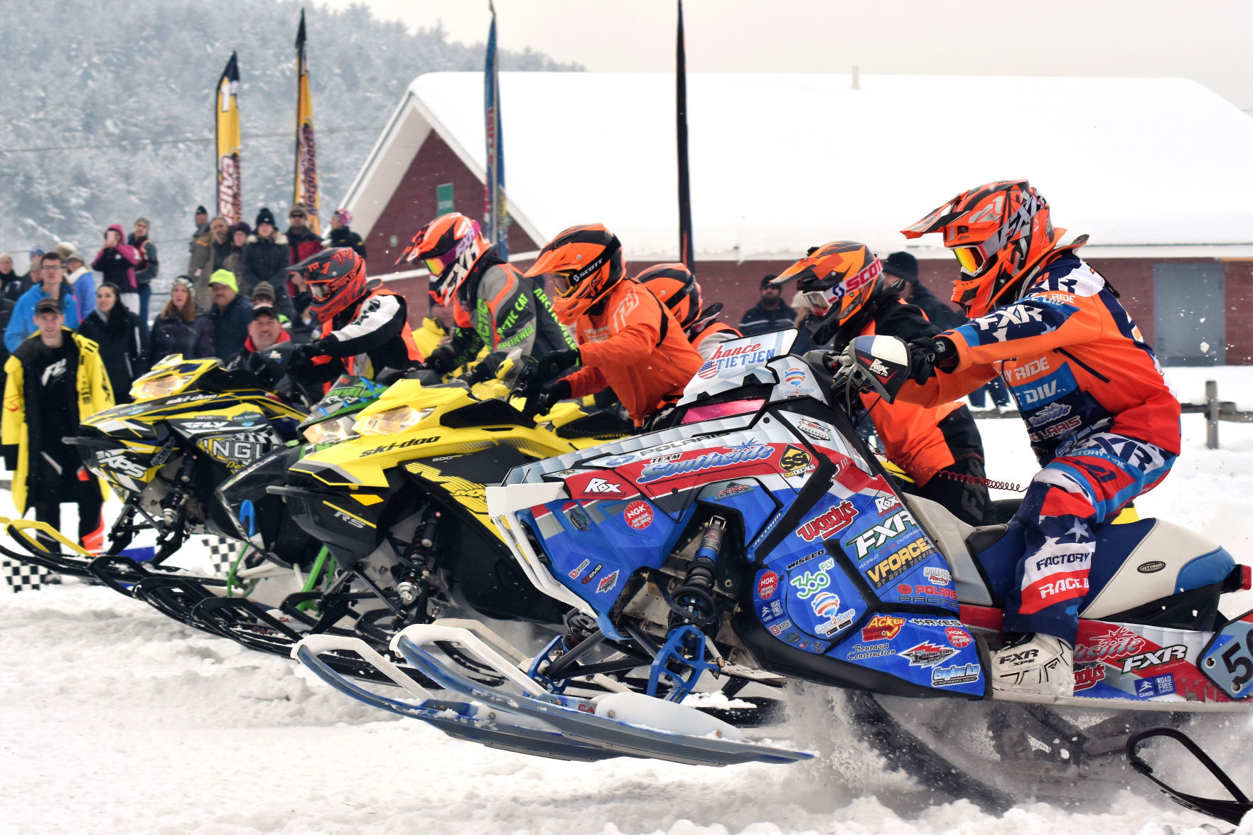 Snocross at the start